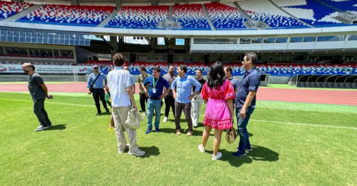 Integrantes a organização do Global Citizen estão em Belém e conheceram de perto a estrutura do Mangueirão, que vai receber o festival em 2025