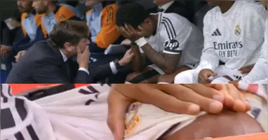 Imagem ilustrativa da notícia Real Madrid: Militão e Rodrygo saem chorando e não devem vir a Belém