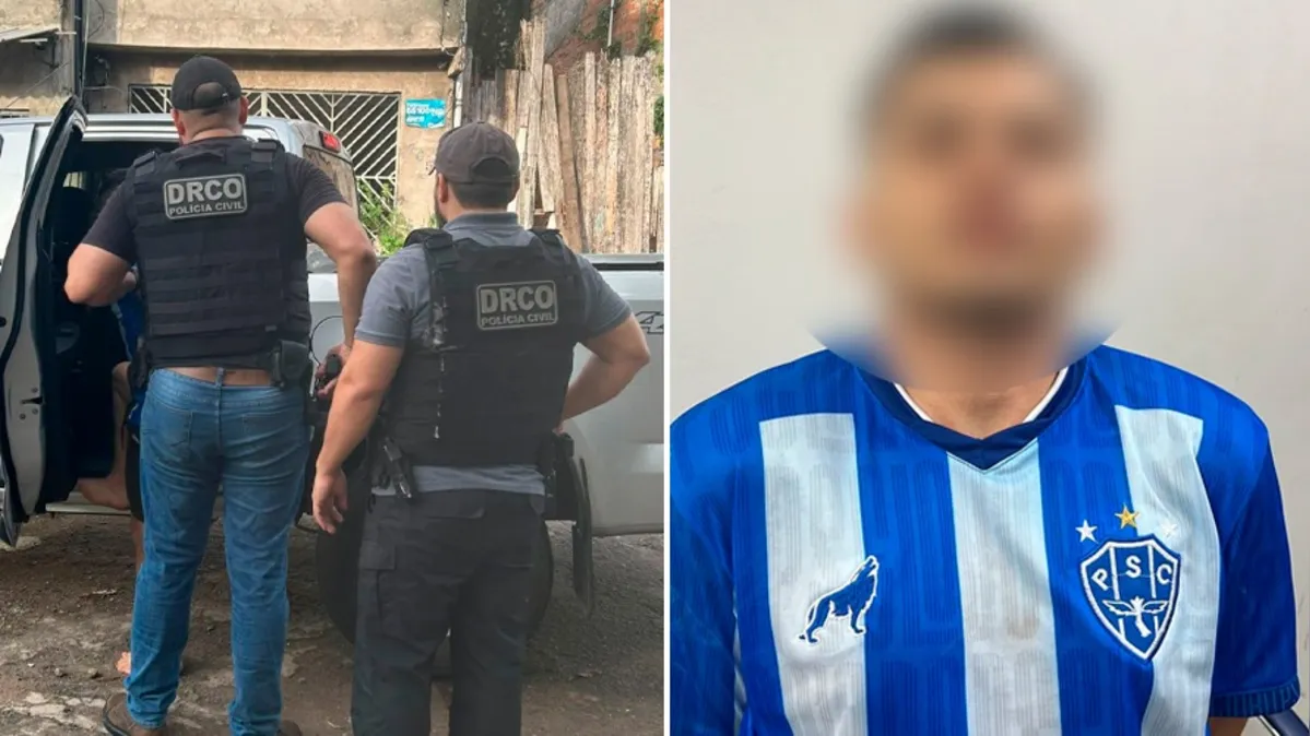 Imagem ilustrativa da notícia Vídeo: Homem foragido ligado a facção criminosa é preso