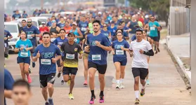 Os percursos foram de 7 km para a corrida e 3km para a caminhada