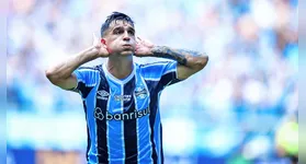 Cristaldo abriu o placar na Arena do Grêmio