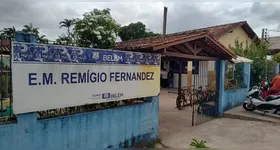 Escola Municipal Remígio Fernandez, localizada no Distrito de Mosqueiro, em Belém