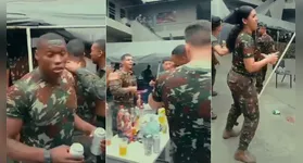 Vídeo mostra alto consumo de bebida alcóolica e muito samba no pé de militares em plena Vila Militar no Rio de Janeiro