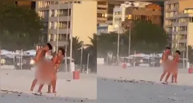 O vídeo mostra o casal em momento íntimo no dia 1º