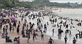 Muita gente recebeu o Ano Novo na Bucólica. Na capital, foi só tranquilidade.