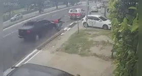 O acidente ocorreu na avenida Pedro Álvares Cabral, próximo ao Exército, no bairro da Marambaia, em Belém.