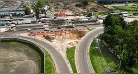 Obras do viaduto Alça Viária avançam na Região Metropolitana de Belém. Interdição de trecho da rodovia BR-316 será necessário para içamento de vigas de sustentação da pista do viaduto