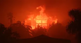 Focos de incêndio rodeiam a cidade de Los Angeles e deixam mais de 100 mil desabrigados