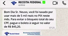 A Receita Federal, portanto, não cobra e jamais vai cobrar impostos sobre transações feitas via PIX