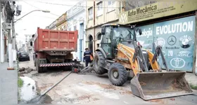 A obra de esgotamento sanitário será executada em 30 metros da Rua Gaspar Viana, próximo à Avenida Doca de Souza Franco.