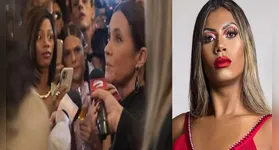 Na foto, a atriz figurante, Antonela Azevedo na novela "Mania de Você", Adriana Esteves e Leona Vingativa