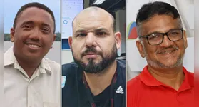 Kleberson Santos, Marcel Formigosa e Toni Gonçalves, Jornalistas que produziram a reportagem representante do Diário Online.