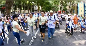 Romaria teve um percurso de 1,4 km, iniciado na Praça Santuário de Nazaré