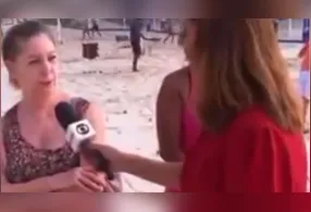 Cena inusitada foi registrada ao vivo em praia carioca