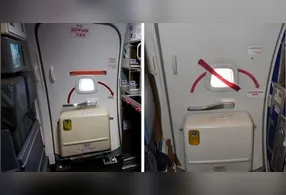 Saiba o motivo de fitas vermelhas serem coladas na porta do avião