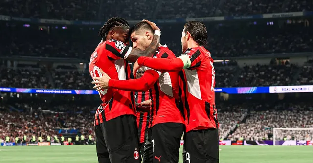 Imagem ilustrativa da notícia Milan vence Real Madrid de virada dentro do Bernabeu