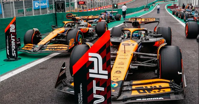 Imagem ilustrativa da notícia Mclaren fecha primeira fila na corrida Sprint em Interlagos