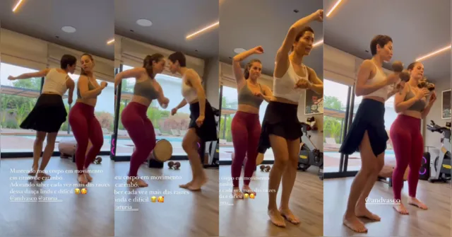 Imagem ilustrativa da notícia Vídeo: Paolla Oliveira surge treinando passos de carimbó