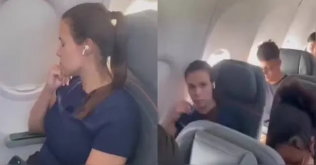 Imagem ilustrativa da notícia Vídeo: Mulher viraliza após negar troca de assento em avião