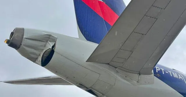 Imagem ilustrativa da notícia Vídeo: aviões se chocam durante manobra no aeroporto de Congonhas