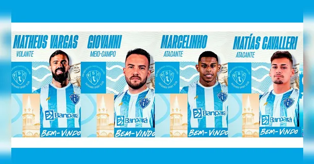 Imagem ilustrativa da notícia Conheça os primeiros reforços do Paysandu para 2025