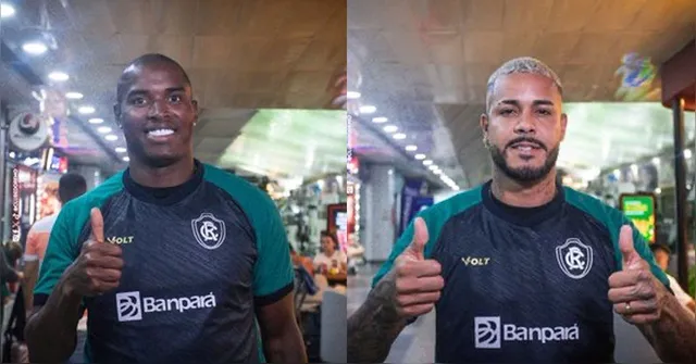 Imagem ilustrativa da notícia Vídeo: novos atacantes do Remo desembarcam em Belém