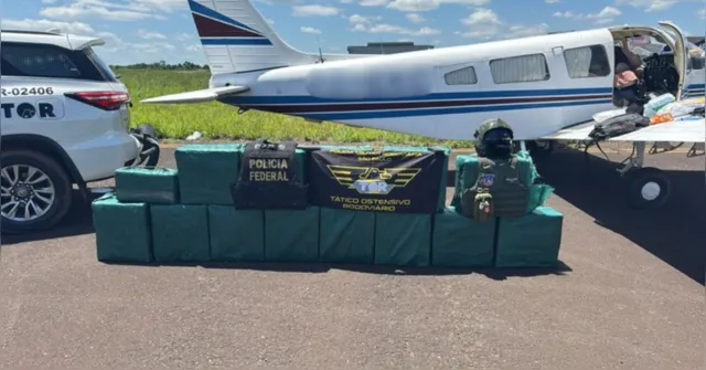 Imagem ilustrativa da notícia PRF intercepta avião com 400kg de cocaína em São Paulo