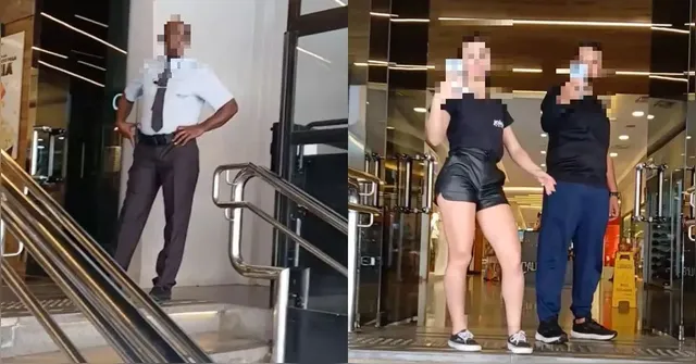 Imagem ilustrativa da notícia Mulher se filma ofendendo segurança negro e gera revolta