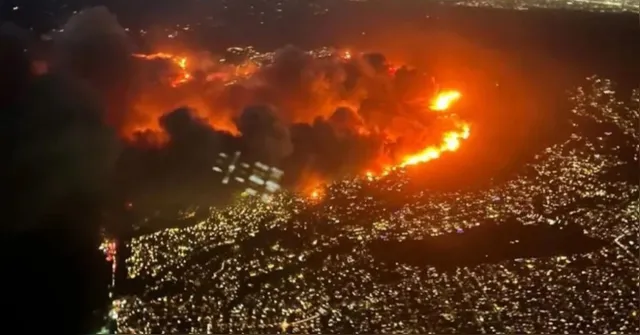 Imagem ilustrativa da notícia Incêndios em LA matam 2 e deixam 70 mil em ordem de retirada