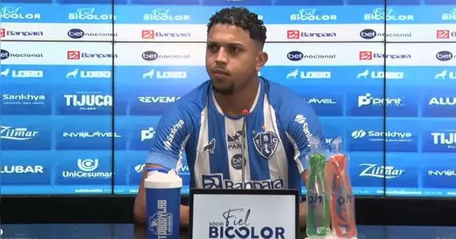 Imagem ilustrativa da notícia Pedro Romano se despede do Paysandu nas redes sociais