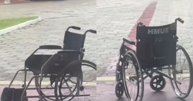 Imagem ilustrativa da notícia Cadeira de rodas anda sozinha em hospital de Ananindeua