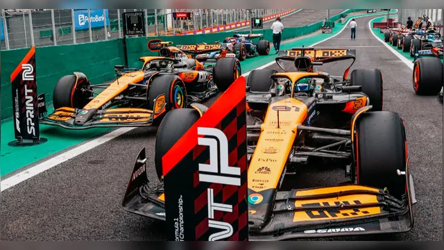 Imagem ilustrativa da notícia Mclaren fecha primeira fila na corrida Sprint em Interlagos