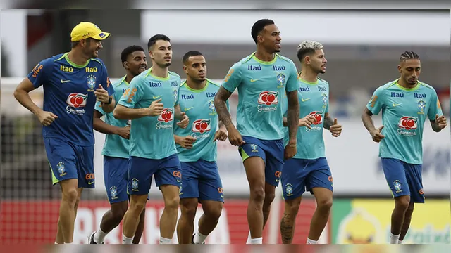 Imagem ilustrativa da notícia Seleção Brasileira treina no Mangueirão com equipe completa