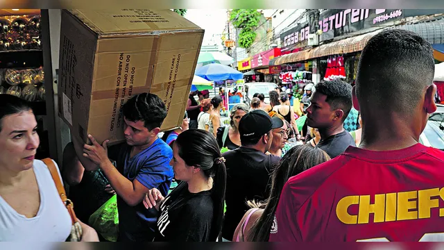 Imagem ilustrativa da notícia Comércio de Belém fica lotado após estender Black Friday