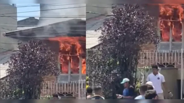 Imagem ilustrativa da notícia Incêndio atinge e destrói casa em Belém; causa é investigada