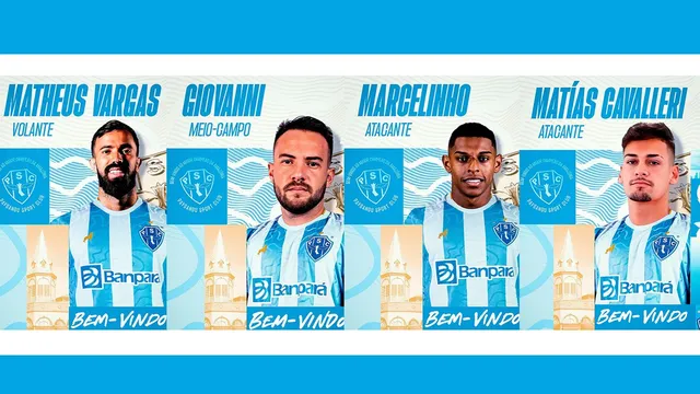 Imagem ilustrativa da notícia Conheça os primeiros reforços do Paysandu para 2025