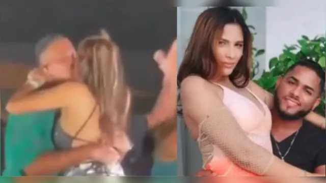 Imagem ilustrativa da notícia Vídeo: mulher sobe em palco, beija cantor e marido pede divórcio