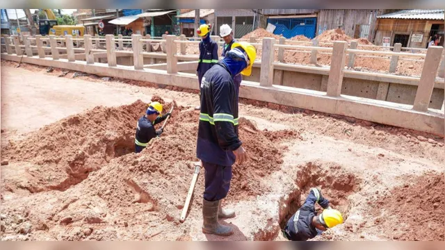 Imagem ilustrativa da notícia Obras do canal da Timbó avançam mais de 80%