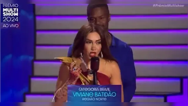 Imagem ilustrativa da notícia Viviane Batidão vence premiação no Multishow 2024