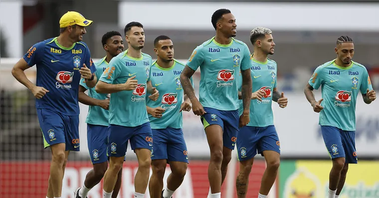 Imagem ilustrativa da notícia Seleção Brasileira treina no Mangueirão com equipe completa