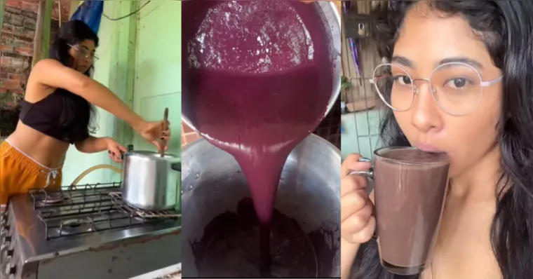 Imagem ilustrativa da notícia Cantora paraense Zaynara ensina receita de mingau de açaí