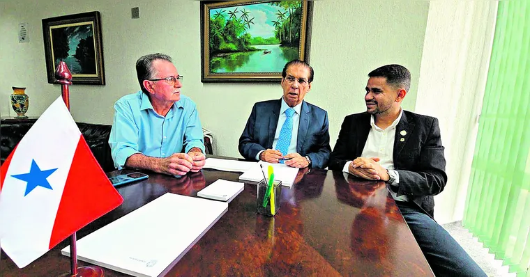 Imagem ilustrativa da notícia Prefeitos reúnem com senador Jader em Brasília