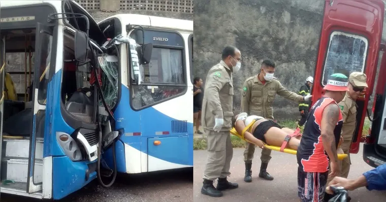 Imagem ilustrativa da notícia Colisão entre ônibus deixa vários feridos em Ananindeua
