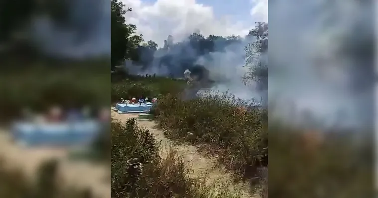 Imagem ilustrativa da notícia Cemitério do Tapanã registra focos de incêndio neste sábado 