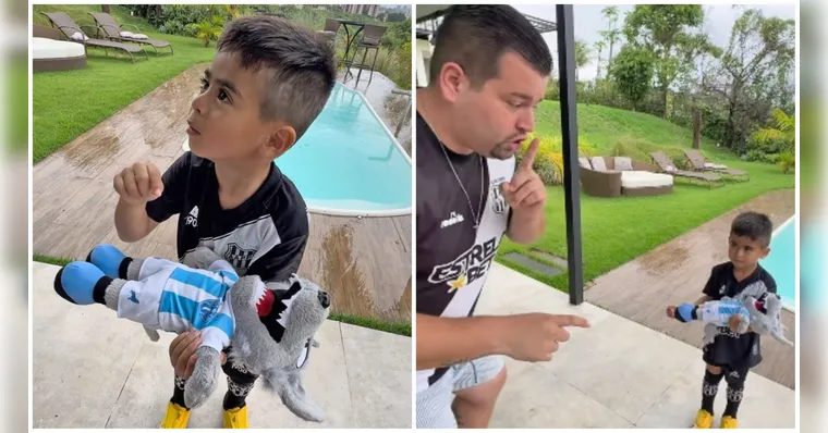 Imagem ilustrativa da notícia Vídeo: torcedor mirim avisou pra Ponte não acordar o "Papão"