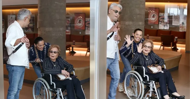Imagem ilustrativa da notícia Aos 90 anos, Gloria Menezes faz aparição rara com filho