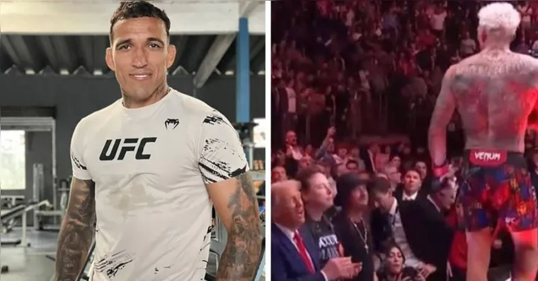 Imagem ilustrativa da notícia Brasileiro Charles do Bronx ignora Trump durante UFC 309