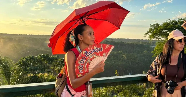Imagem ilustrativa da notícia Foto de Taís Araújo vira tensão entre Globo e Foz do Iguaçu