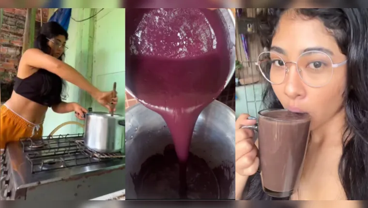 Imagem ilustrativa da notícia Cantora paraense Zaynara ensina receita de mingau de açaí