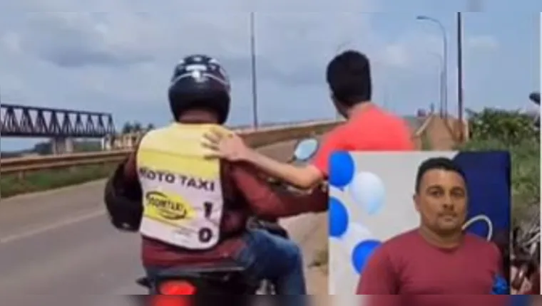 Imagem ilustrativa da notícia Vídeo: mototaxista entrevistado morreu ao atravessar a ponte